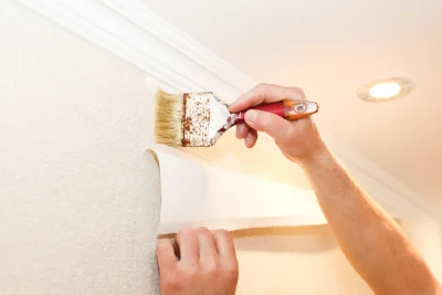 Pose de papier peint à Monget — revêtements muraux et toiles de verre